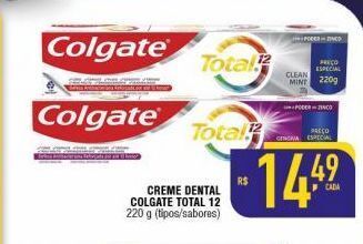 Mercantil Rodrigues Creme dental colgate total 12 220g oferta