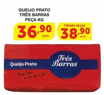 Roldão Queijo prato três barras kg oferta