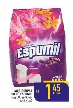 Lava roupas em pó espumil 500g