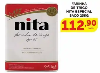 Roldão Farinha de trigo nita especial 25kg oferta