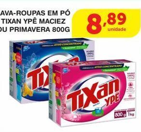 Roldão Lava roupas em pó tixan ypê 800g oferta