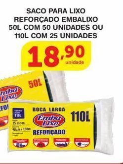 Roldão Sacos de lixo embalixo oferta