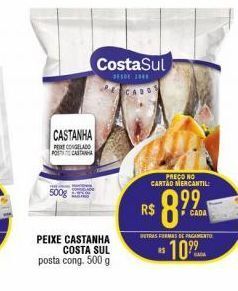 Mercantil Rodrigues Peixe castanha costa sul 500g oferta