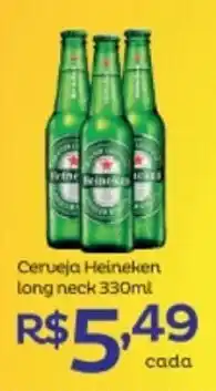Super Lagoa Cerveja Heineken 330ml oferta