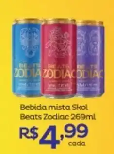 Super Lagoa Bebida mista Skol Beats Zodiac 269ml oferta