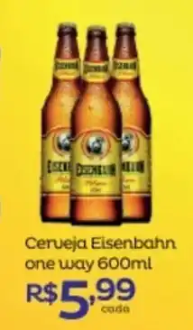 Super Lagoa Cerveja Eisenbahn 600ml oferta