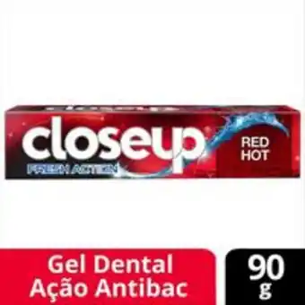 Creme dental em gel closeup proteção 360º fresh red hot 90g