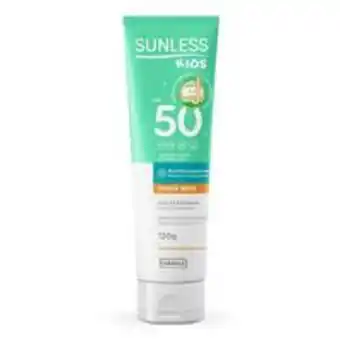 Farmácia Permanente Protetor solar sunless kids fps50 120g oferta