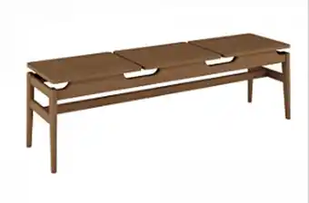 Banco zoe eco 3l laminado (155x46x40) - nogal