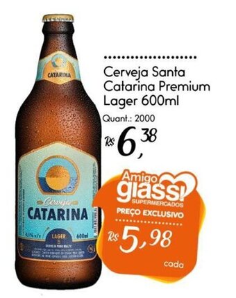Giassi Supermercados Cerveja Santa Catarina Premium Lager 600ml oferta