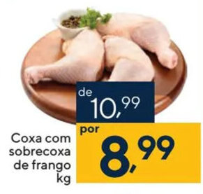 Coop Coxa com sobrecoxa de frango kg oferta