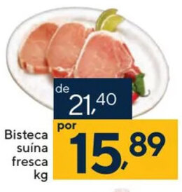 Coop Bisteca suína fresca kg oferta