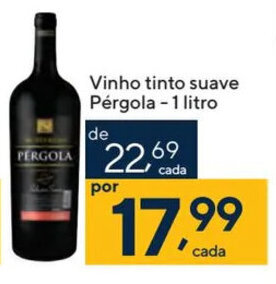 Coop Vinho tinto suave Pérgola - 1 litro oferta