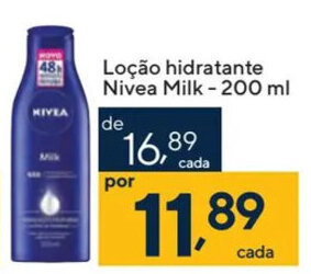 Coop Loção hidratante Nivea Milk - 200 ml oferta