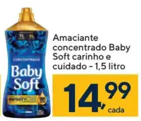Coop Amaciante concentrado Baby Soft carinho e cuidado -1,5 litro oferta
