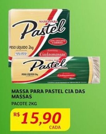 MASSA PARA PASTEL CIA DAS MASSAS PACOTE 2KG