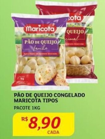Assaí Atacadista PÃO DE QUEIJO CONGELADO MARICOTA TIPOS PACOTE 1KG oferta