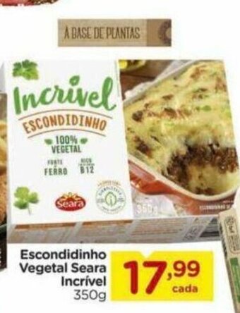 Carrefour Escondidinho Vegetal Seara Incrivel 350g oferta