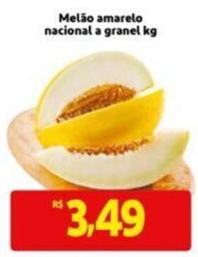 Extra Supermercado Melão amarelo nacional a granel kg oferta