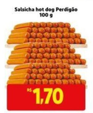 Extra Supermercado Salsicha hot dog Perdigão 100 g oferta