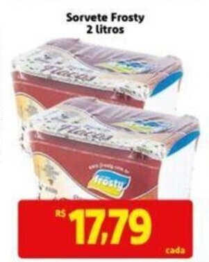 Sorvete Frosty 2 litros