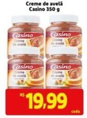 Extra Supermercado Creme de avelã Casino 350 g oferta