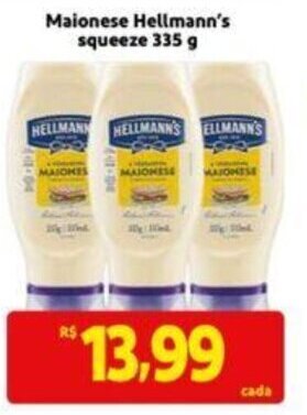 Extra Supermercado Maionese Hellmann's squeeze 335 g oferta