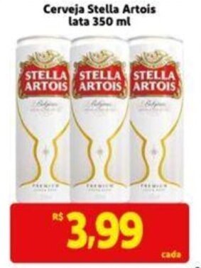 Extra Supermercado Cerveja Stella Artois lata 350 ml oferta