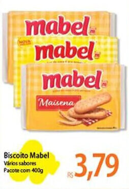 Biscoito Mabel Vários sabores Pacote com 400g