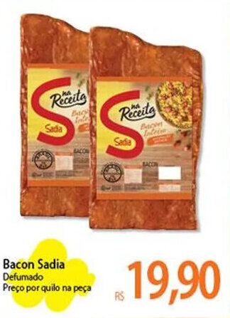Atacadão Bacon Sadia Defumado oferta