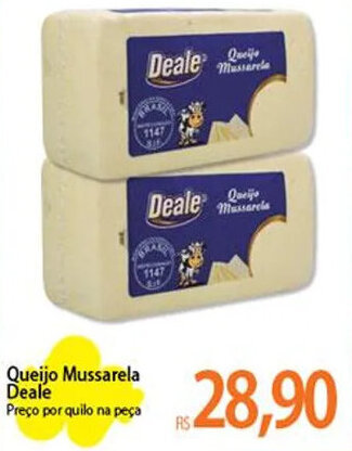 Atacadão Queijo Mussarela Deale oferta