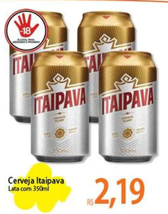 Atacadão Cerveja Itaipava Lata com 350ml oferta