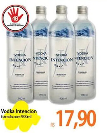 Atacadão Vodka Intencion Garrafa com 900ml oferta