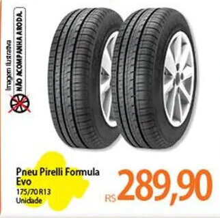 Atacadão Pneu Pirelli Formula Evo 175/70 R13 Unidade oferta