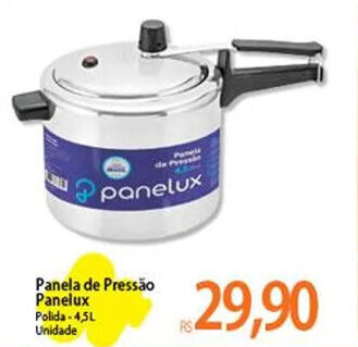 Atacadão Panela de Pressão Panelux Polida-4,5L Unidade oferta