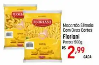 Muffato Macarrão Sémola Com Ovos Cortes Floriani Pocote 500g oferta