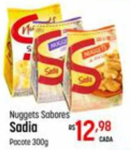 Nuggets Sabores Sadia Pocote 300g