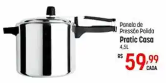 Panela de Pressão Polida Pratic Casa