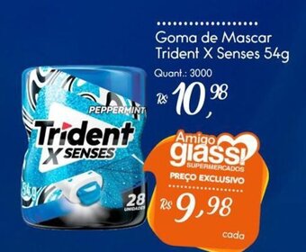 Goma de Mascar Trident X Senses 54g