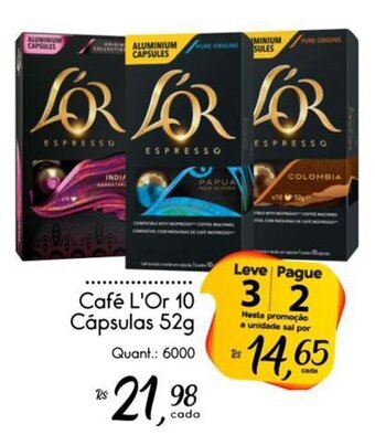 Giassi Supermercados Café L'Or 10 Cápsulas 52g oferta