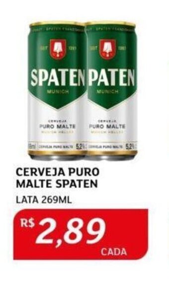 Assaí Atacadista CERVEJA PURO MALTE SPATEN LATA 269ML oferta