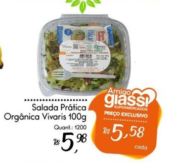 Giassi Supermercados Salada Prática Orgânica Vivaris 100g oferta