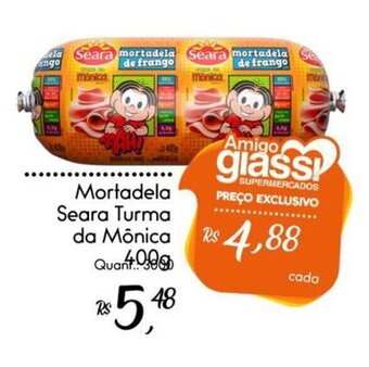 Giassi Supermercados Mortadela Seara Turma da Mônica 400g oferta