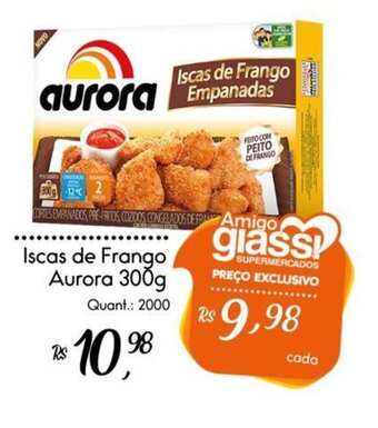 Giassi Supermercados Iscas de Frango Aurora 300g oferta