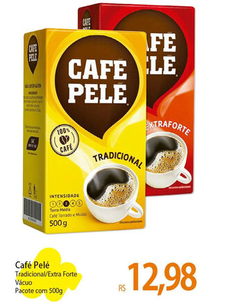 Atacadão Café Pelé Tradicional/Extra Forte Vácuo Pacote com 500g oferta