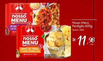 Giassi Supermercados Nosso Menu Perdigão 600g oferta