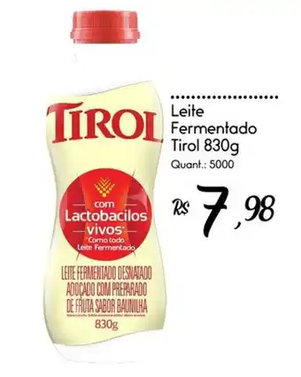 Giassi Supermercados Leite Fermentado Tirol 830g oferta