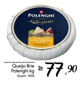 Giassi Supermercados Queijo Brie Polenghi kg oferta