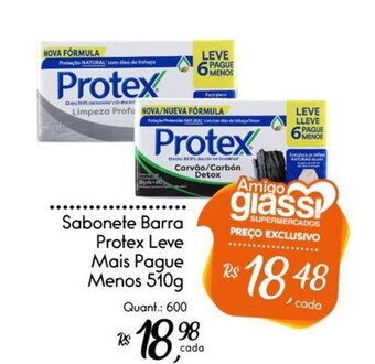 Giassi Supermercados Sabonete Barra Protex Leve Mais Pague Menos 510g oferta