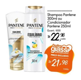 Giassi Supermercados Shampoo Pantene 300ml ou Condicionador Pantene 250ml oferta